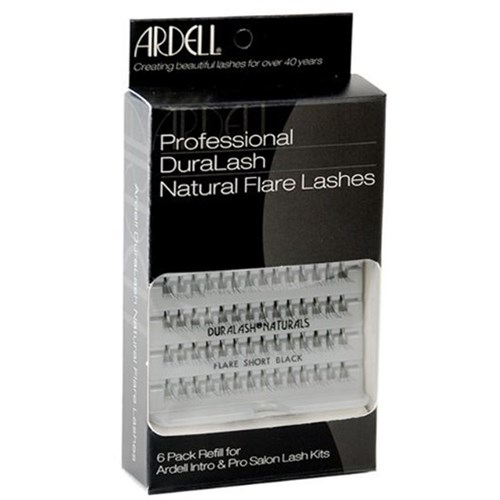 Extensions - Professional Duralash Natural Flare Lashes - Short Black Flares - 6 Pack Lashes 